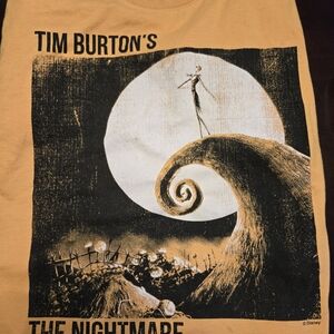 Tim Burton's The Nightmare Before Christmas Graphic Tee - Orange & Black